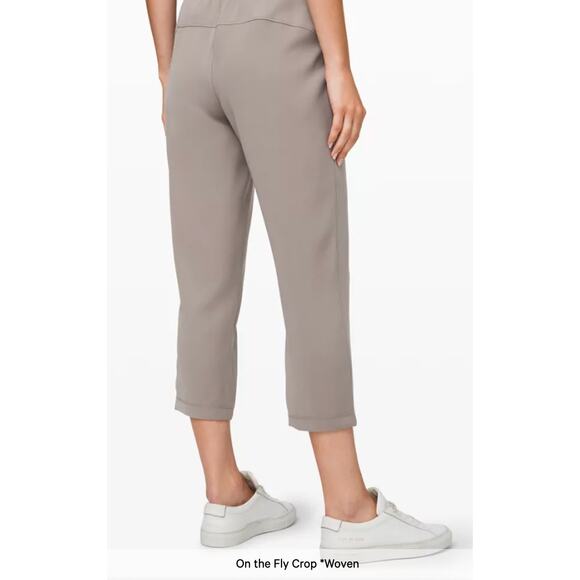 On the Fly Crop Woven Lulu Lemon - Picture 3 of 8